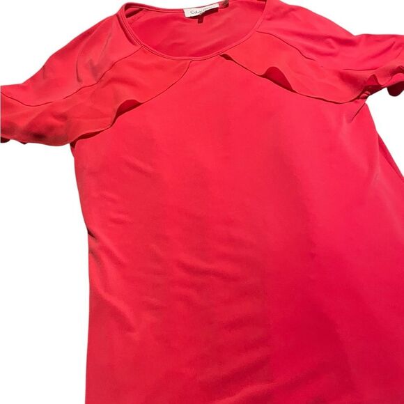 Calvin Klein Vibrant melon Top size XS new never worn - Picture 1 of 2